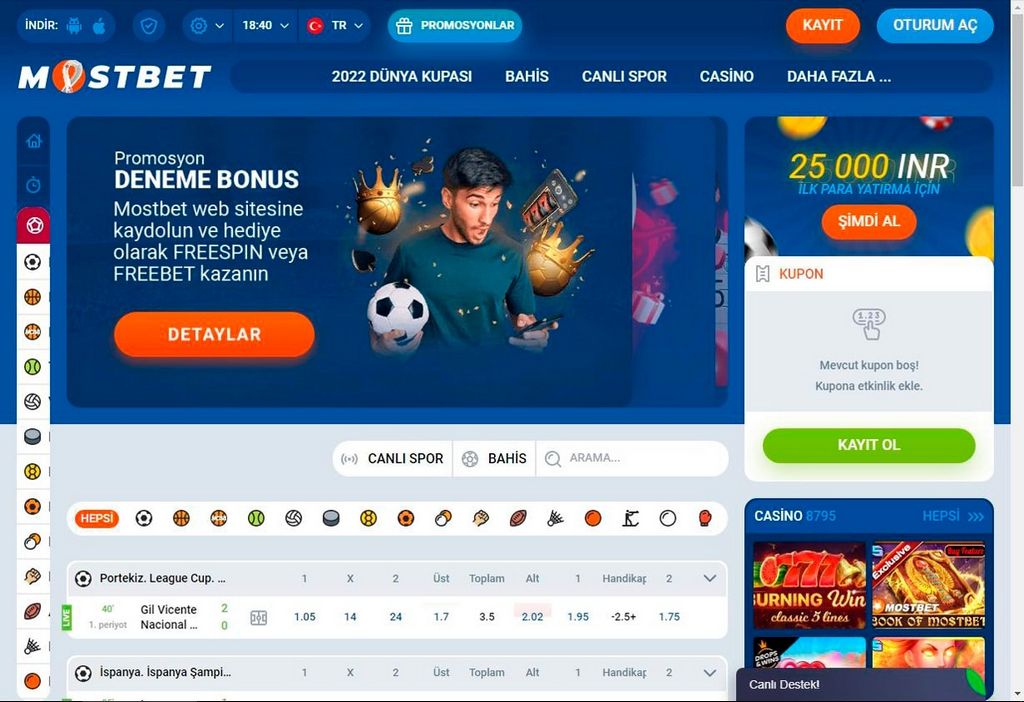 Mostbet Gambling Establishment - Live Betting