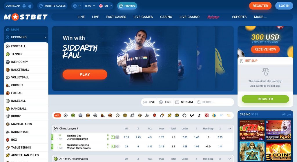 Сайт казино Mostbet – официальный вход