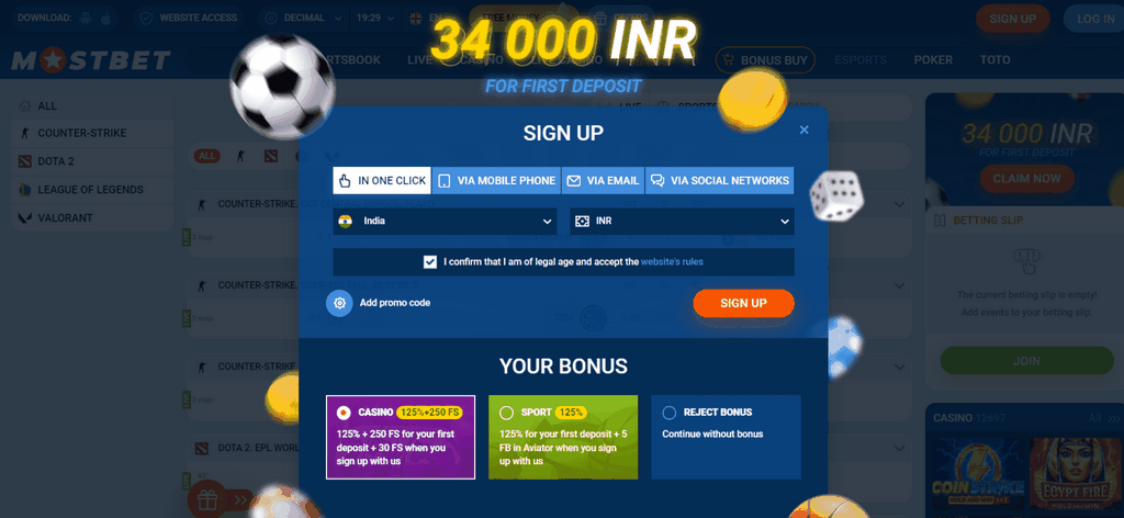 Hraní o peníze v online klubu Mostbet