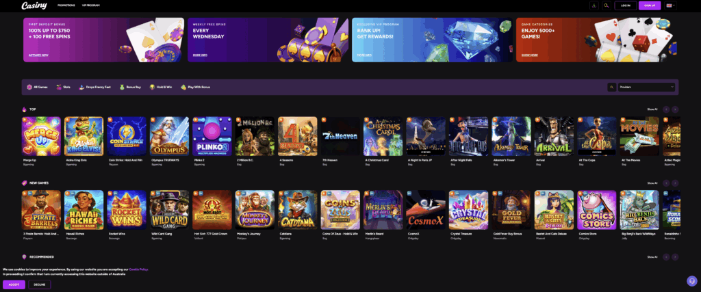 Exciting Opportunities Await Casiny Casino No Deposit Bonus